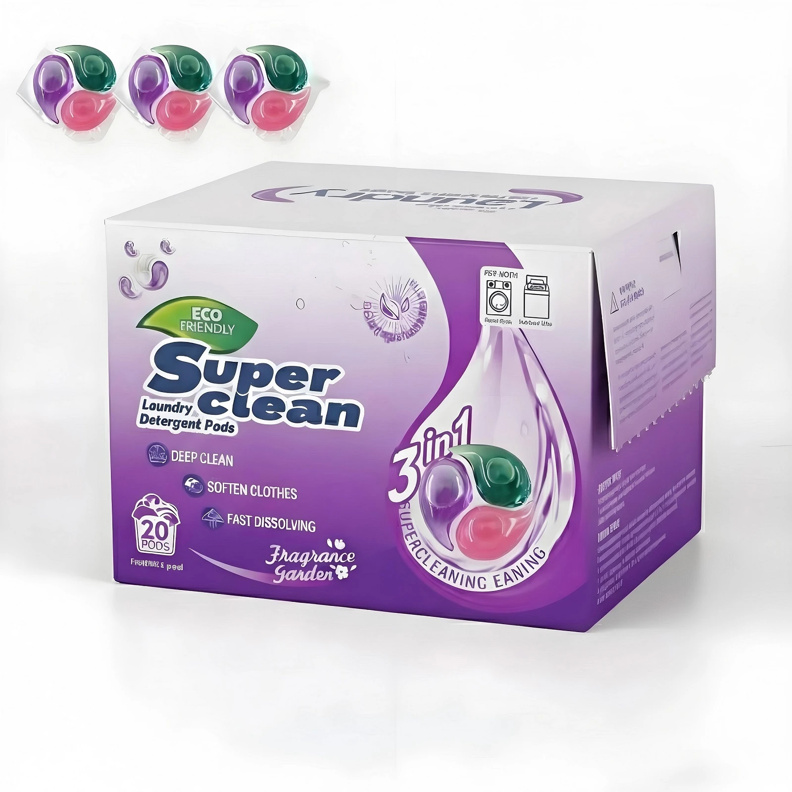strong cleaning 3 in 1 laundry pods